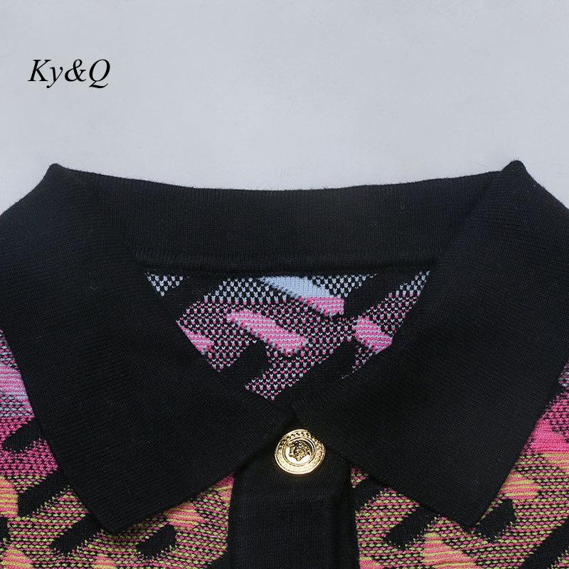 2022 Autumn and Winter New Women Color Contrast Letter Jacquard Commuter Slim Knitted Cardigan Skirt Suit Two-Piece Set