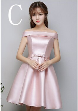 elegant girls robe mariage satin girls 2020 prom knees length pageant ball gown bridal party dresses pale pink for teens