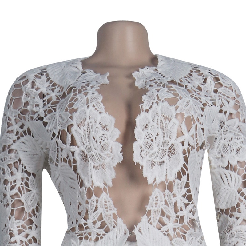 Neeleywall Elegant White Embroidery Cardigans And Shorts Two-Pice Set Fashion Hollow Out  Matching Shorts Set Formal Wear Suits