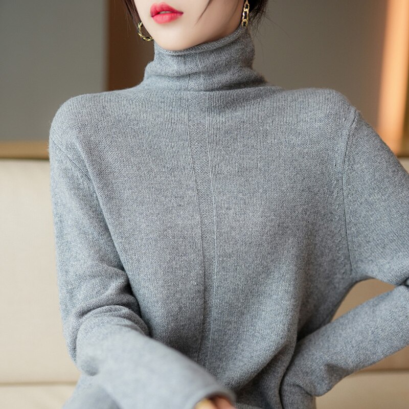 2022 new high-fashion high-neck cashmere dress dress skirt