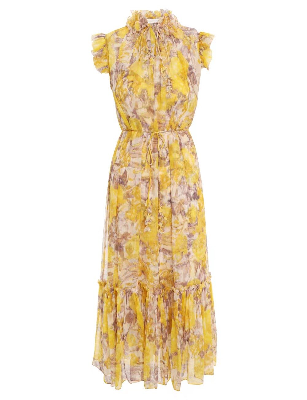 Lady European High Street Designer Dress