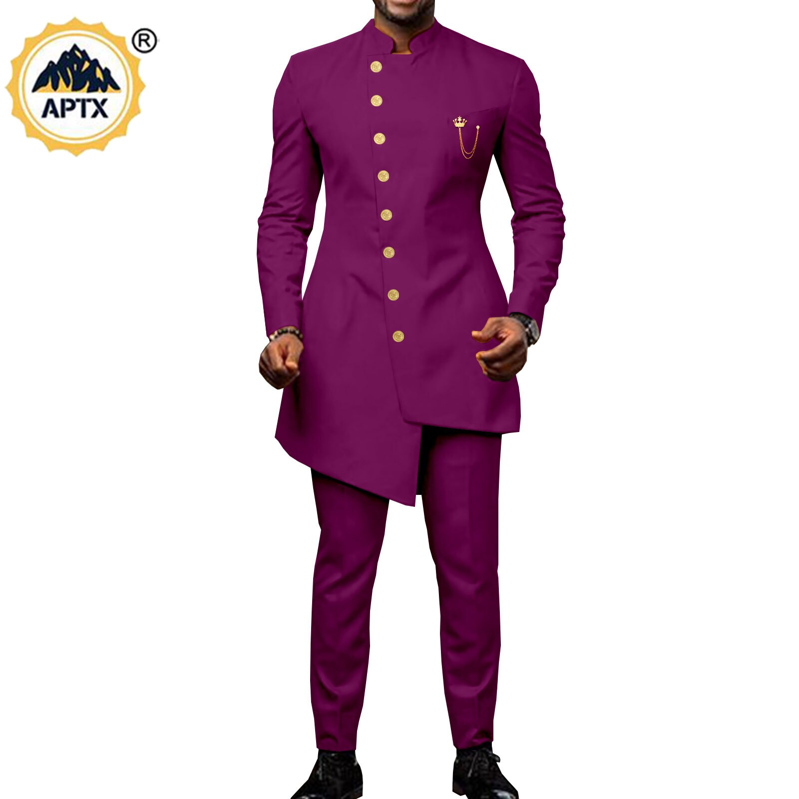 African Couples Clothes Bazin Riche African Dresses for Women Match Men Outfits Chain Top &Pants Sets Dashiki Vestidos Y22C020