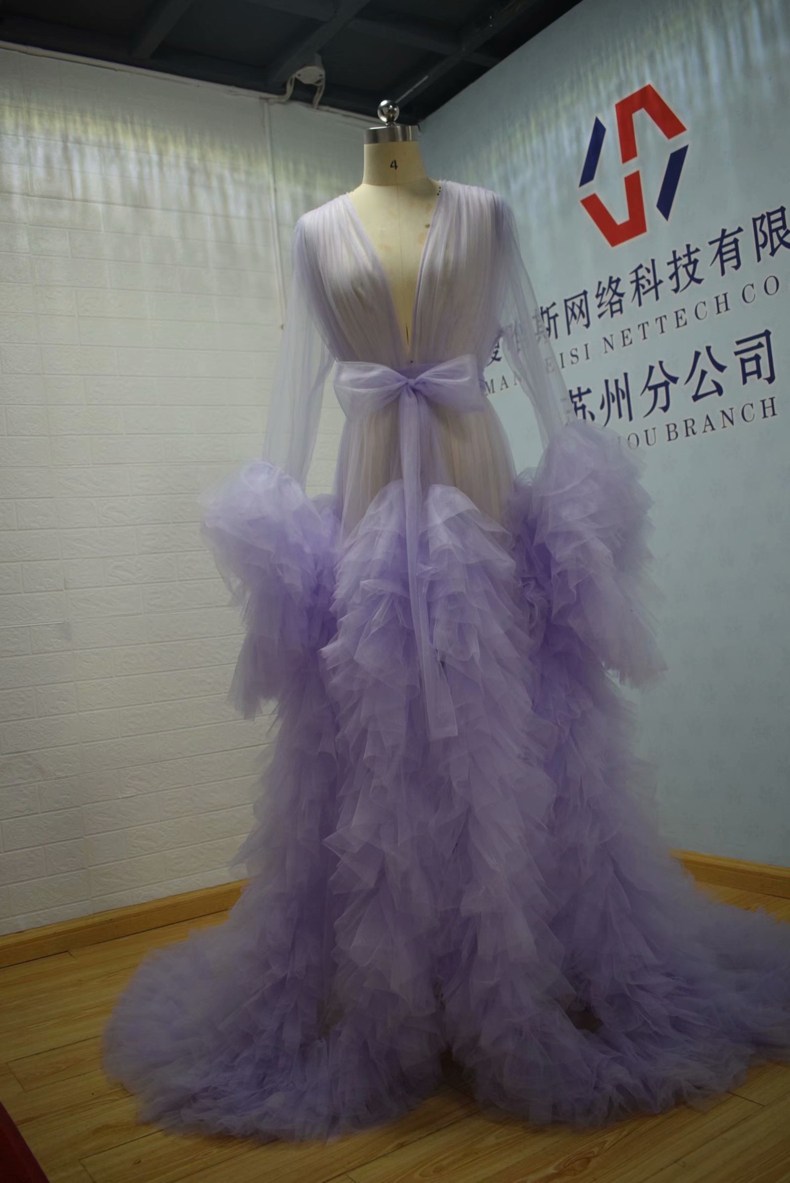 Real Images Maternity Robes Wedding Shawl Pregnant Women Sexy Tulle Bathrobe Dresses Photo Shoot Party Fluffy Baby Shower Gowns