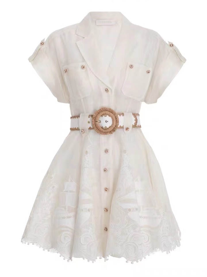 Lady European High Street Designer Dress