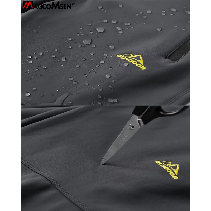 MAGCOMSEN Women's Winter Fleece Pants Waterproof Trekking Camping Skiing Soft Shell Pants Outdoor Windproof Thick Warm Trousers