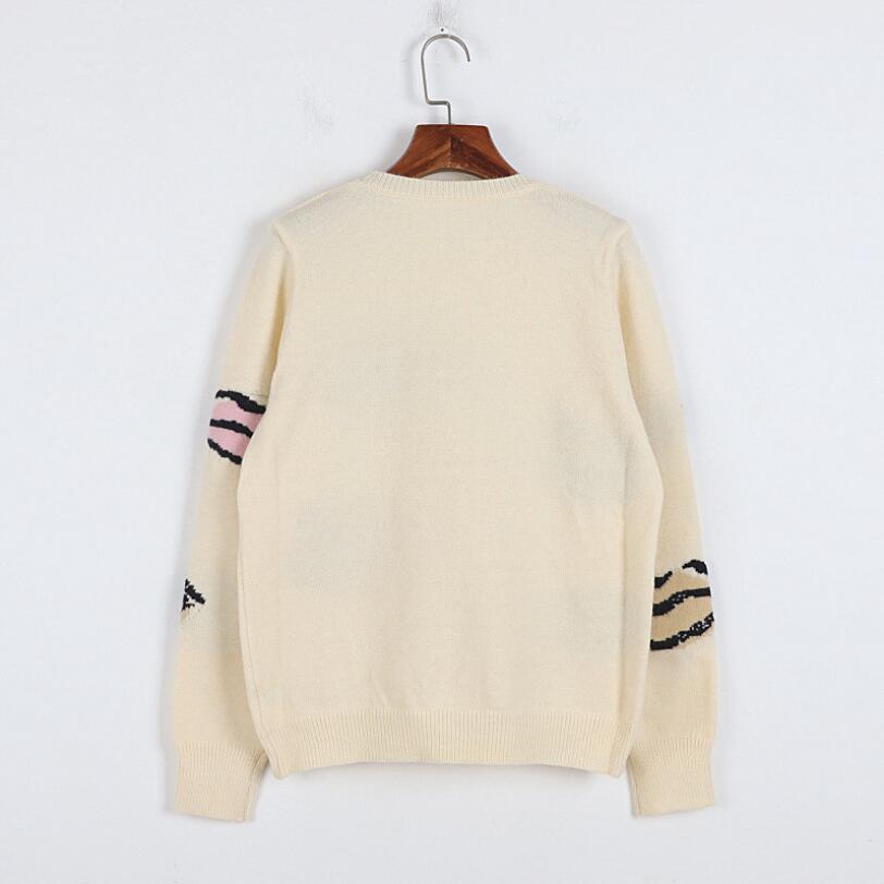 Vintage Sweaters Women 2021 Autumn Winter Lips Pattern Casual Long Sleeve Streetwear Knitted Pullovers Jumper Tops Clothing p396