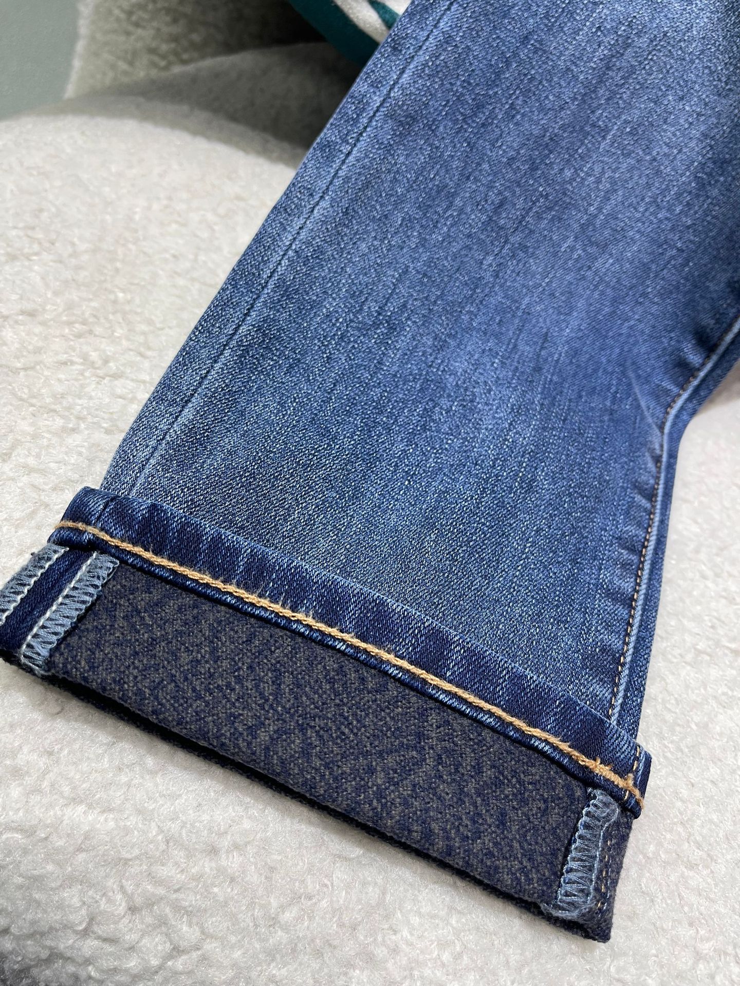 Women's velvet warm Straight leg jeans fashion casual lady ankle-length denim pants