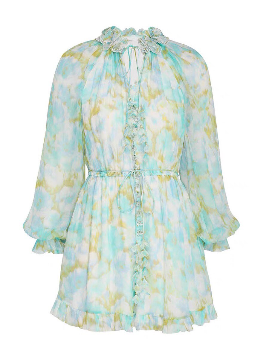 Lady European High Street Designer Dress