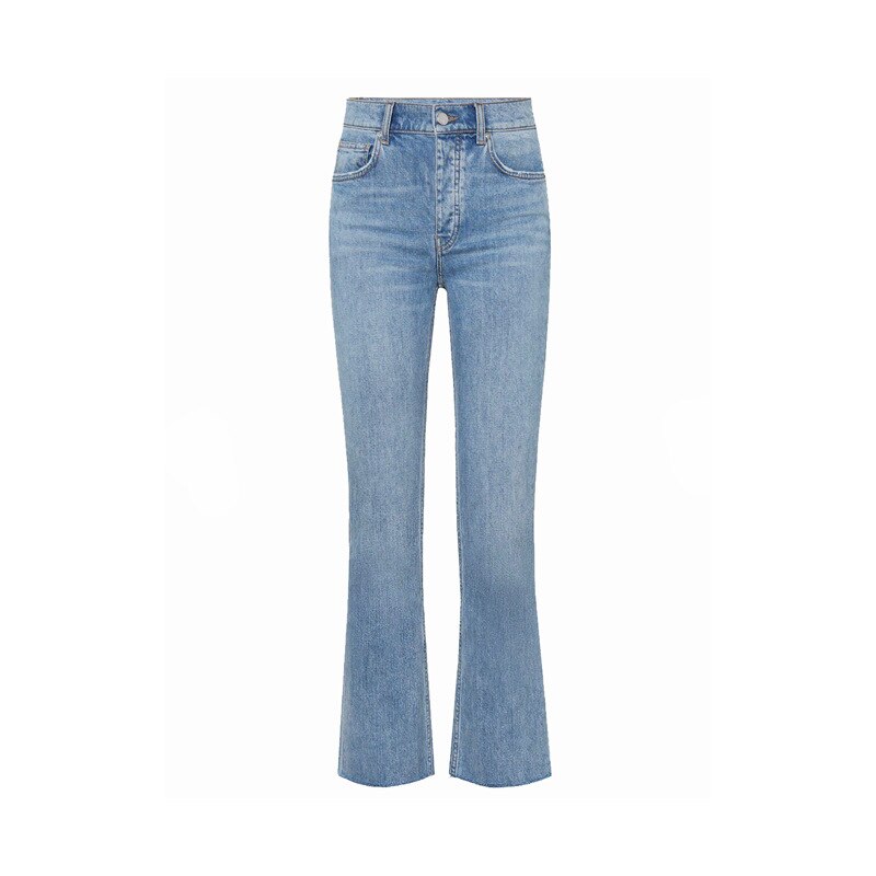 2022 Spring and Summer Classic Four-color High-waisted Jeans Flared Denim Trousers