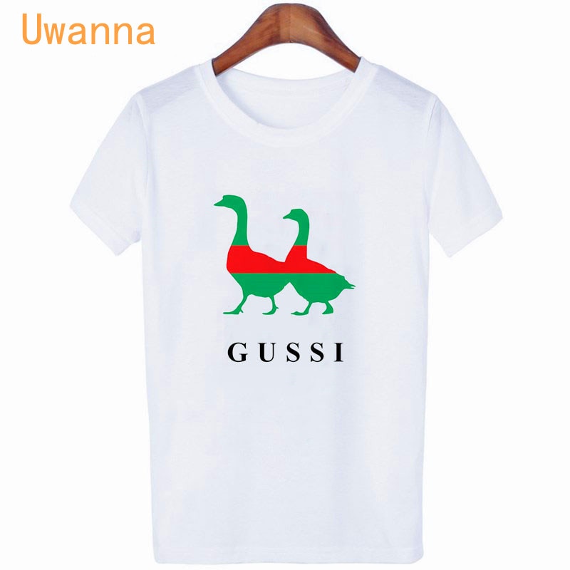 New summer harajuku duck printed funny t shirt women graphic t-shirt short sleeve casual white tops tee women fashion clothing 1