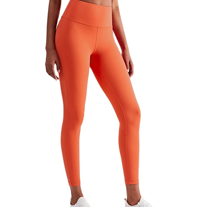 Lulu Same Style Women's New Pants YogaOutdoor Fitness Runing Double-Sided Nylon High Elastic Slim And Comfortable  Good Qual