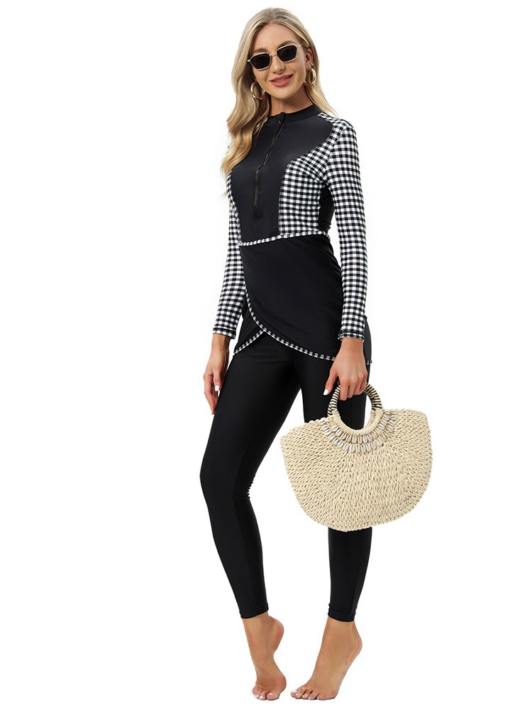 Muslim Swimwear Islamic Swimsuit Women Burkini Musulmane Maillot de main femme Full Cover High Quality Design Fashion Set Beachw