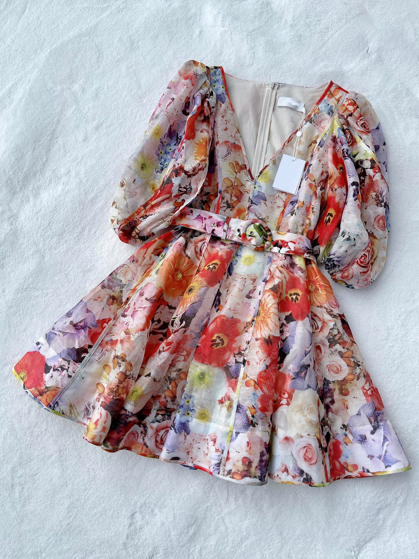 Lady European High Street Designer Dress