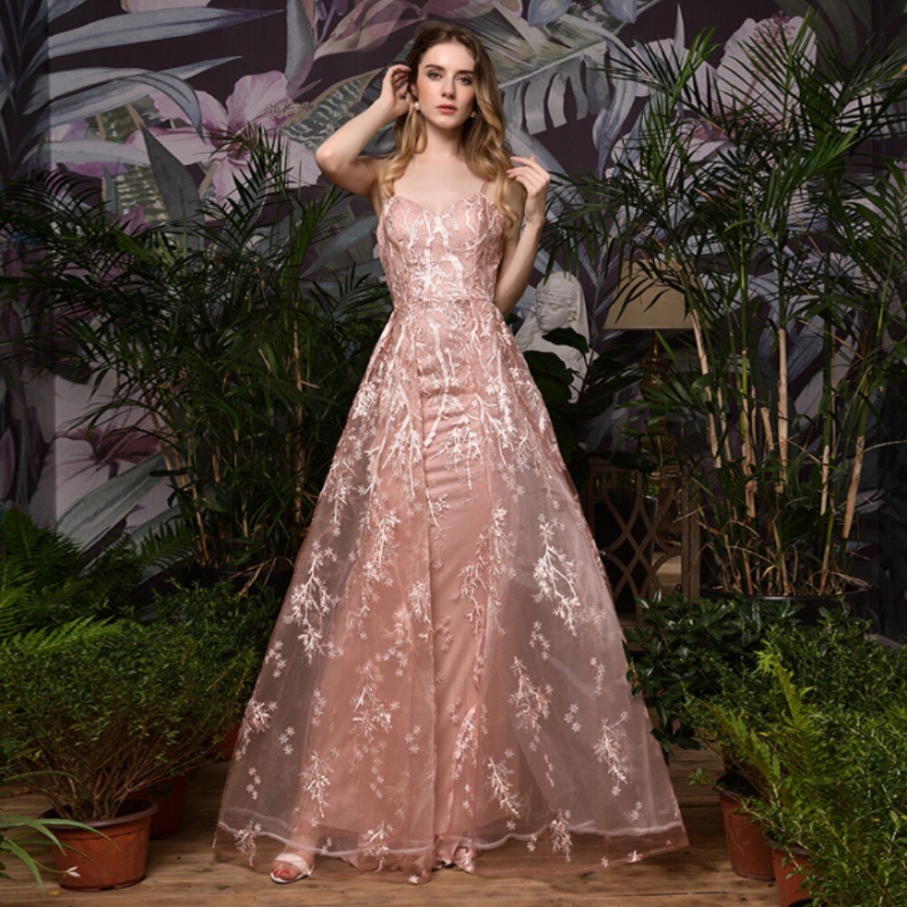 PAFFAS Spaghetti Straps V Neck Tube Top Prom Party Modest Tea Length A Line Evening Cocktail Dresses Shining Vestidos De