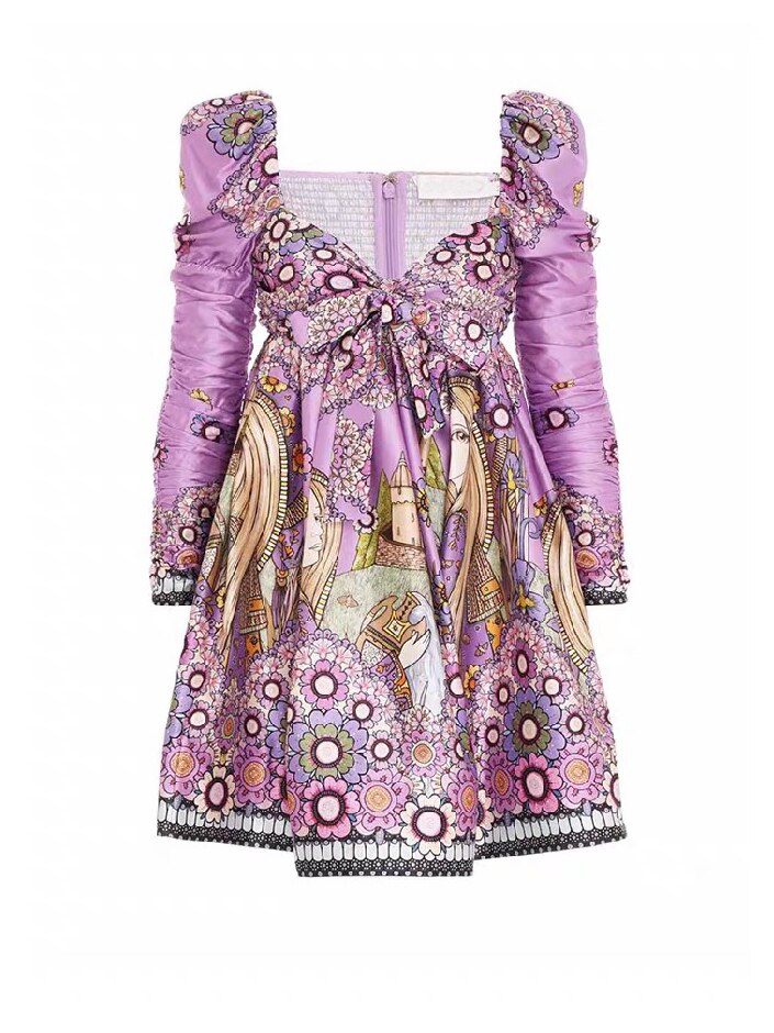 Lady European High Street Designer Dress