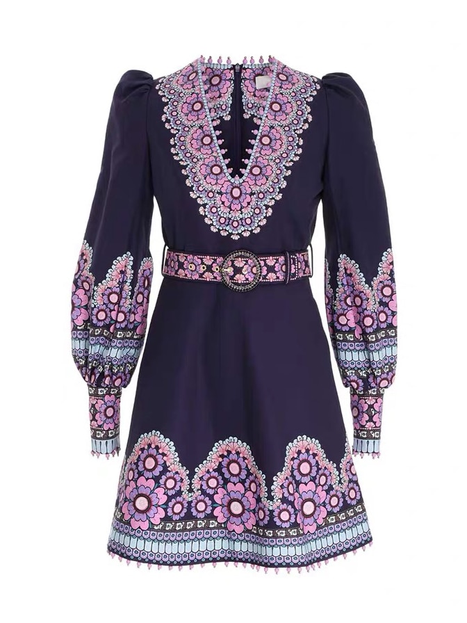 Lady European High Street Designer Dress