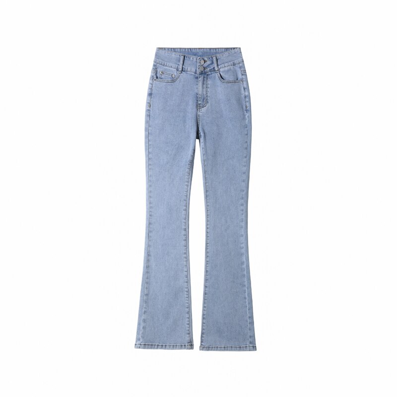 ZOENOVA flared jeans low waist loose comfortable women's pants 2022 elastic fashion boyfriend style jeans pants