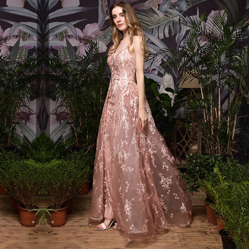 PAFFAS Spaghetti Straps V Neck Tube Top Prom Party Modest Tea Length A Line Evening Cocktail Dresses Shining Vestidos De