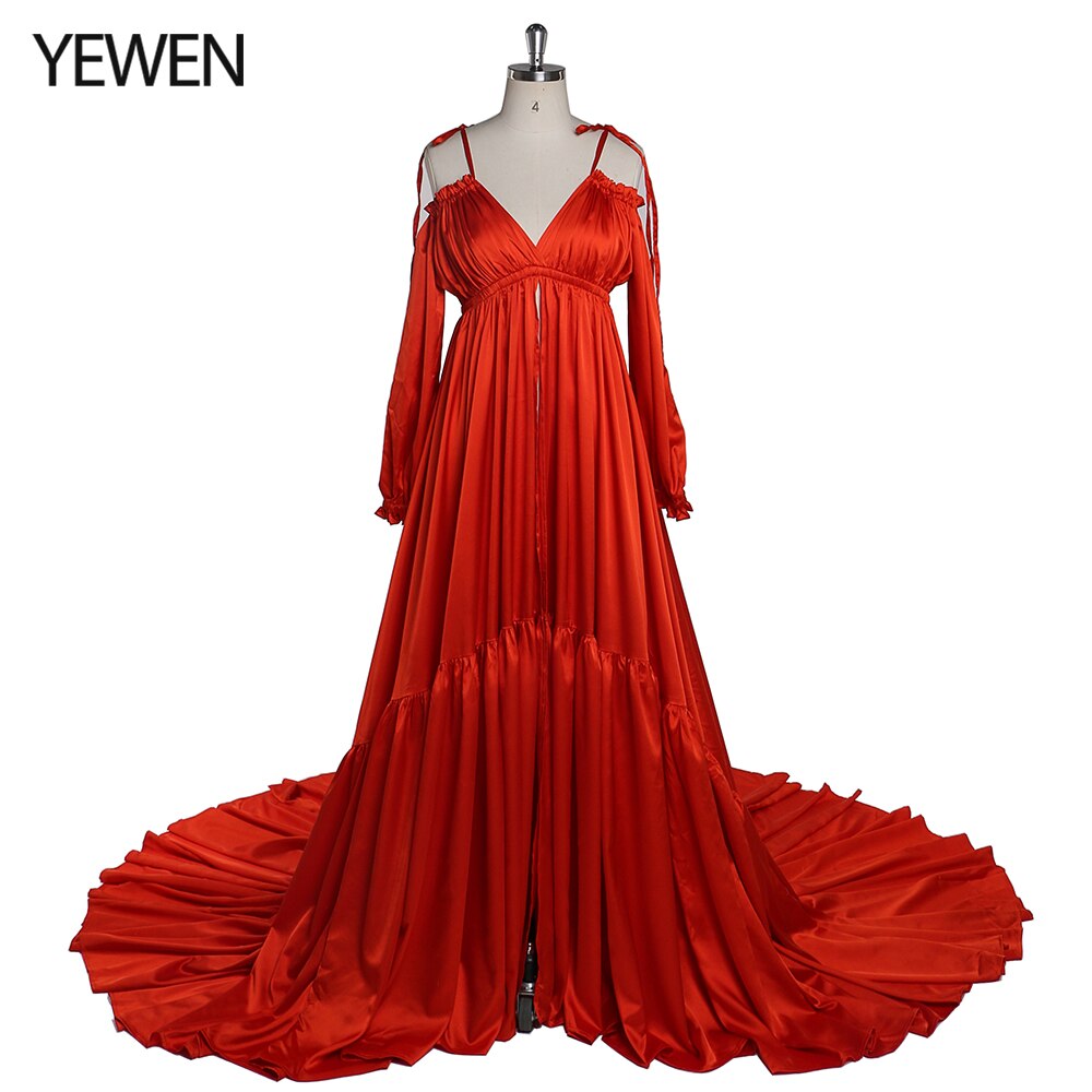 Sexy Shoulderless Evening Dress Long Pregnant Women Fancy Pregnancy Elegence Maxi Gown Photo Shoot Props YEWEN DY21721