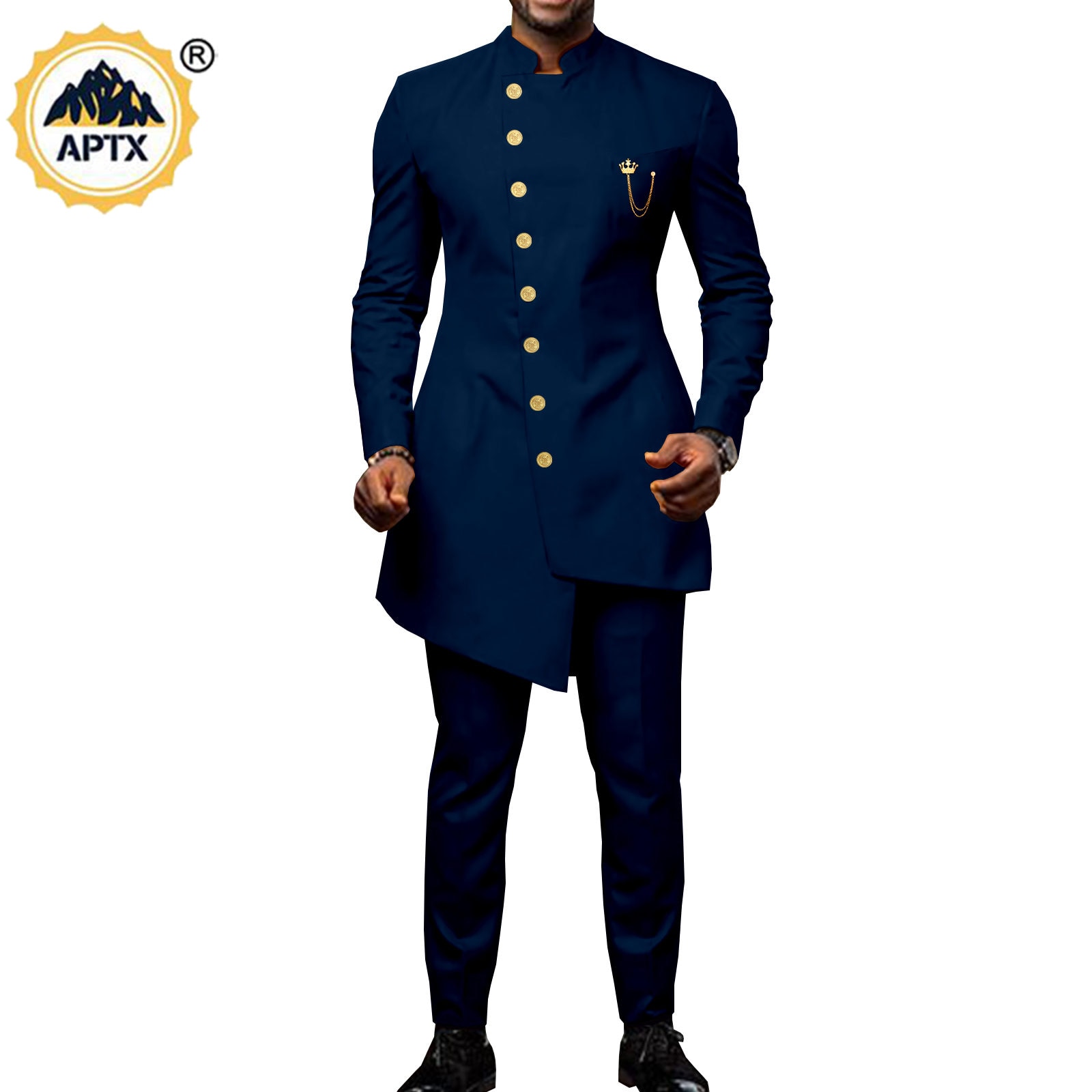 African Couples Clothes Bazin Riche African Dresses for Women Match Men Outfits Chain Top &Pants Sets Dashiki Vestidos Y22C020