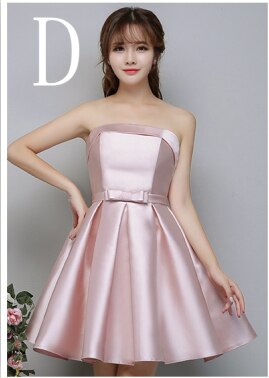 elegant girls robe mariage satin girls 2020 prom knees length pageant ball gown bridal party dresses pale pink for teens