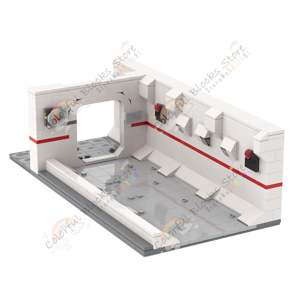 Interstellar Wars Movie Scenes MOC Building Blocks DIY Sci-Fi Mustafar Imperial Ship Action Figure Assemble Bricks Toys For Kids