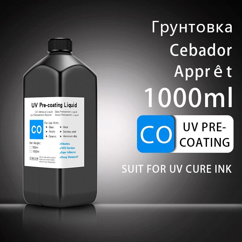 1000ML UV Curing Ink For Epson XP600 TX800 XP-600 TX-800 L800 L805 L1800 R290 R300 1390 1400 1410 1430 DX5 DX7 DX10 UV Printer