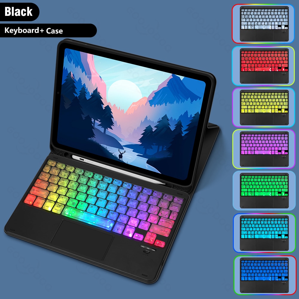 For iPad Air 4 5 9th 10th generation Case Magic Keyboard for iPad Pro 11 2022 iPad 10”2 Case Air 5 Air 2 funda 9 generacion Case