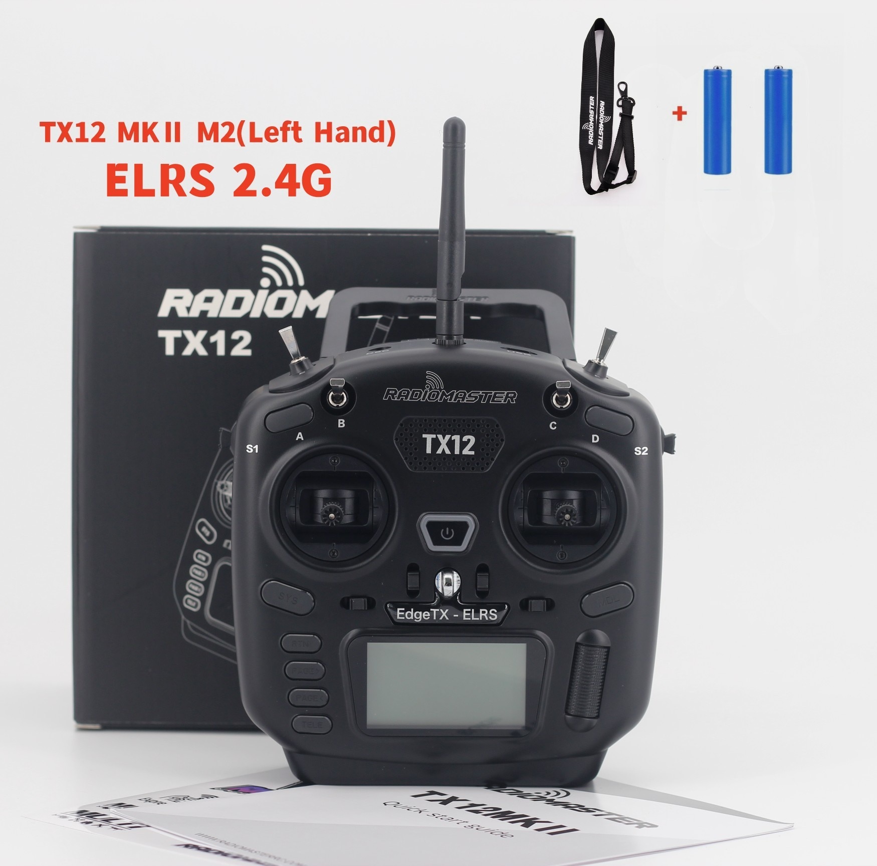 RadioMaster TX12 MK II ELRS / CC2500 EdgeTX Multi-Module Compatible Digital Radio Transmitter TBS CROSSFIRE MICRO TX Controller