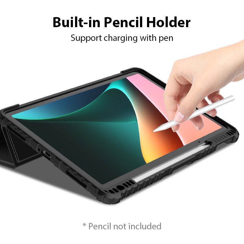 NILLKIN For Mi Pad 5 Case Magnetic Case For Xiaomi Pad5 Pro 12.4 Camera Protection Cover With Pencil Holder For Xiaomi Pad 5 pro