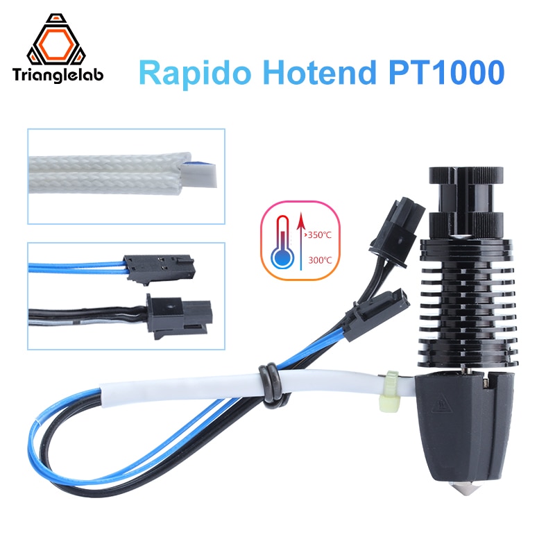Trianglelab Rapido hotend PT1000 Printing flow up to 75mm³/s 115W high temperature 350C for DDB extruder Ender3 V2 CR10 V3