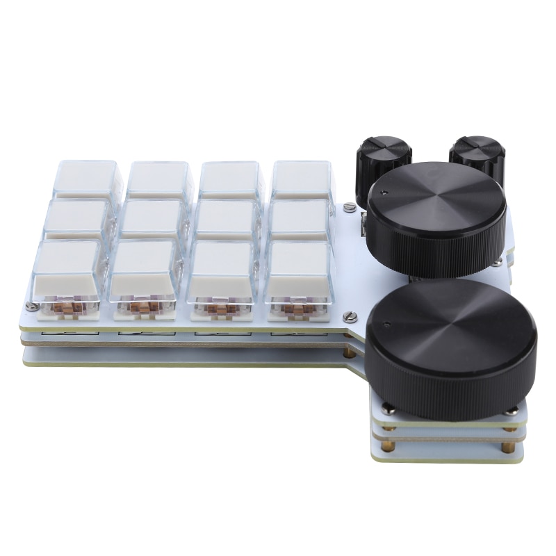 New CXT 12E4 Macro Keyboard 12 Key 4 Knob Mechanical Keyboard Hot Swap Designer One-handed Kepad Mini Keypad VIA QMK