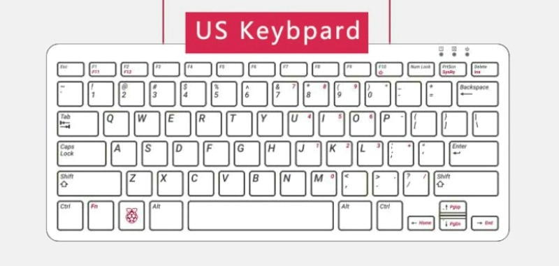 Raspberry pi 400 Computer Built Into a Keyboard with Official Mouse SD Card Power Adapter HDMI Cable Optional