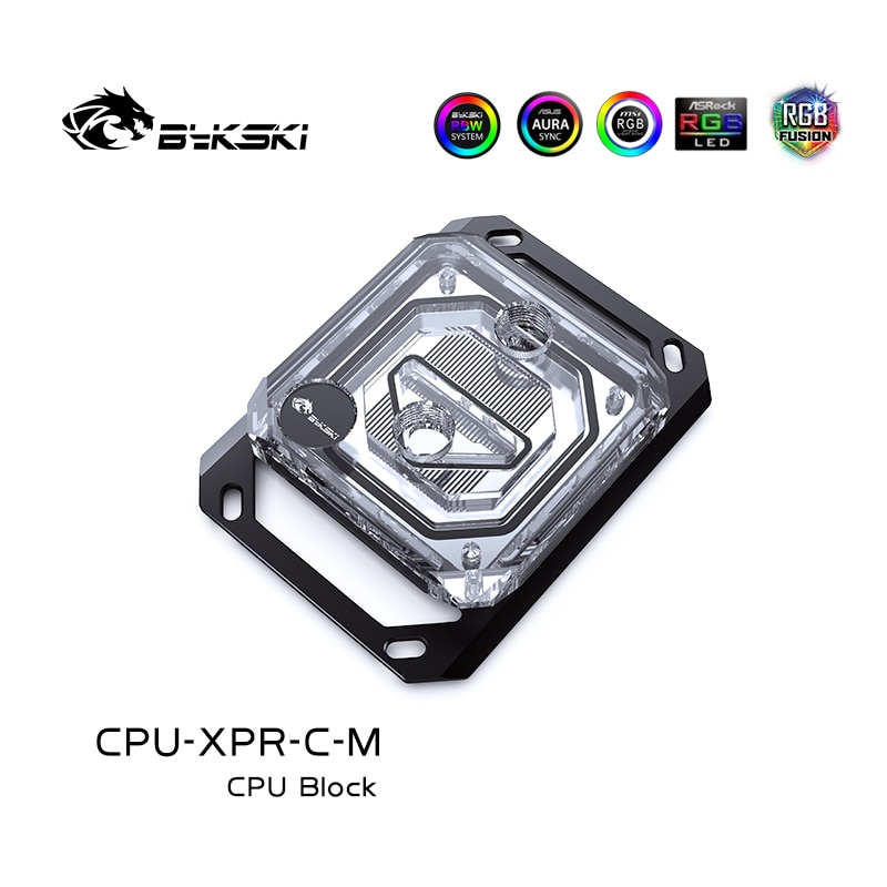 Bykski CPU Block Use for INTEL LGA115X 1200 1700 2011 /AMD Ryzen 3/5/7 X470 X570 Water Cooler Radiator CPU-XPR-C-M/CPU-XPR-C-I