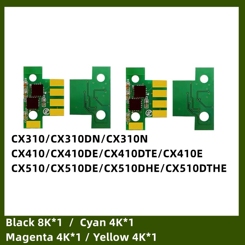 5AA Toner chip powder for Lexmark CX310DN CX310N CX410 CX410DE CX410DTE CX410E CX510 CX510DE CX510DHE CX510DTHE CX310 CX410
