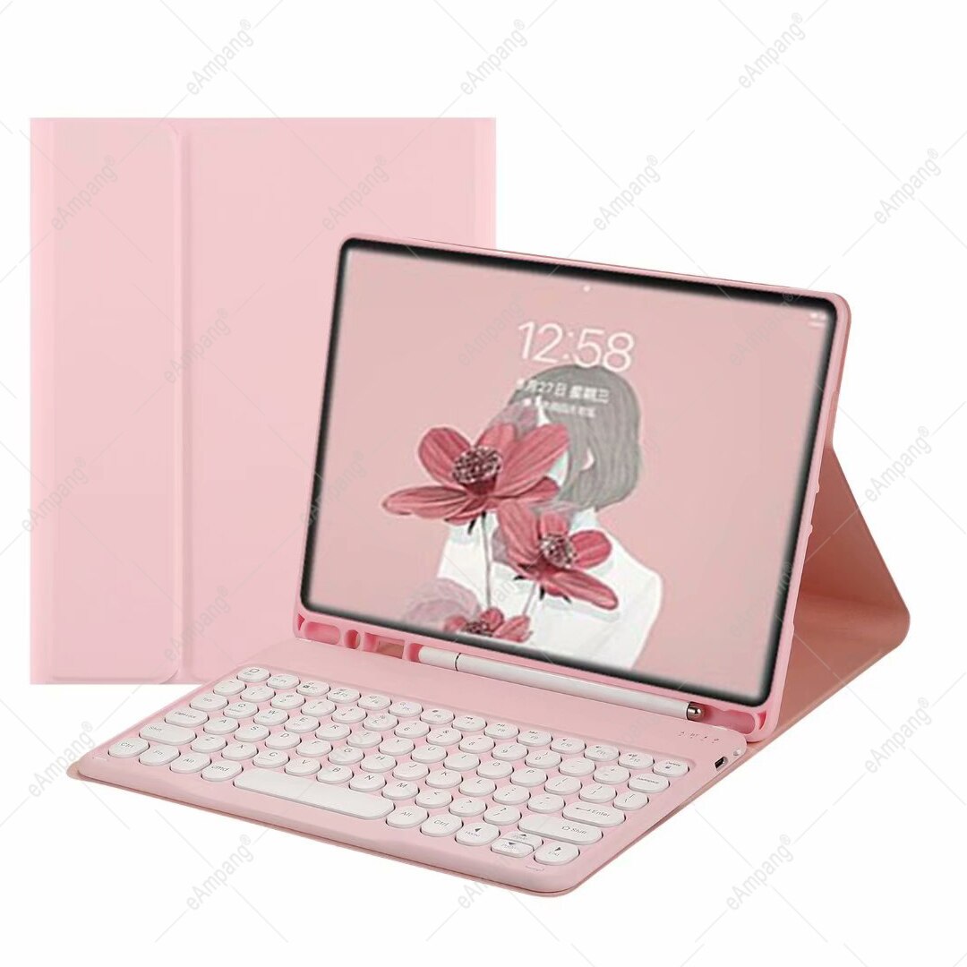 Case For Samsung Galaxy Tab S6 Lite 2022 Case with Keyboard P610 P615 P613 P619 Hebrew Russian Arabic Spanish Korean Keyboard