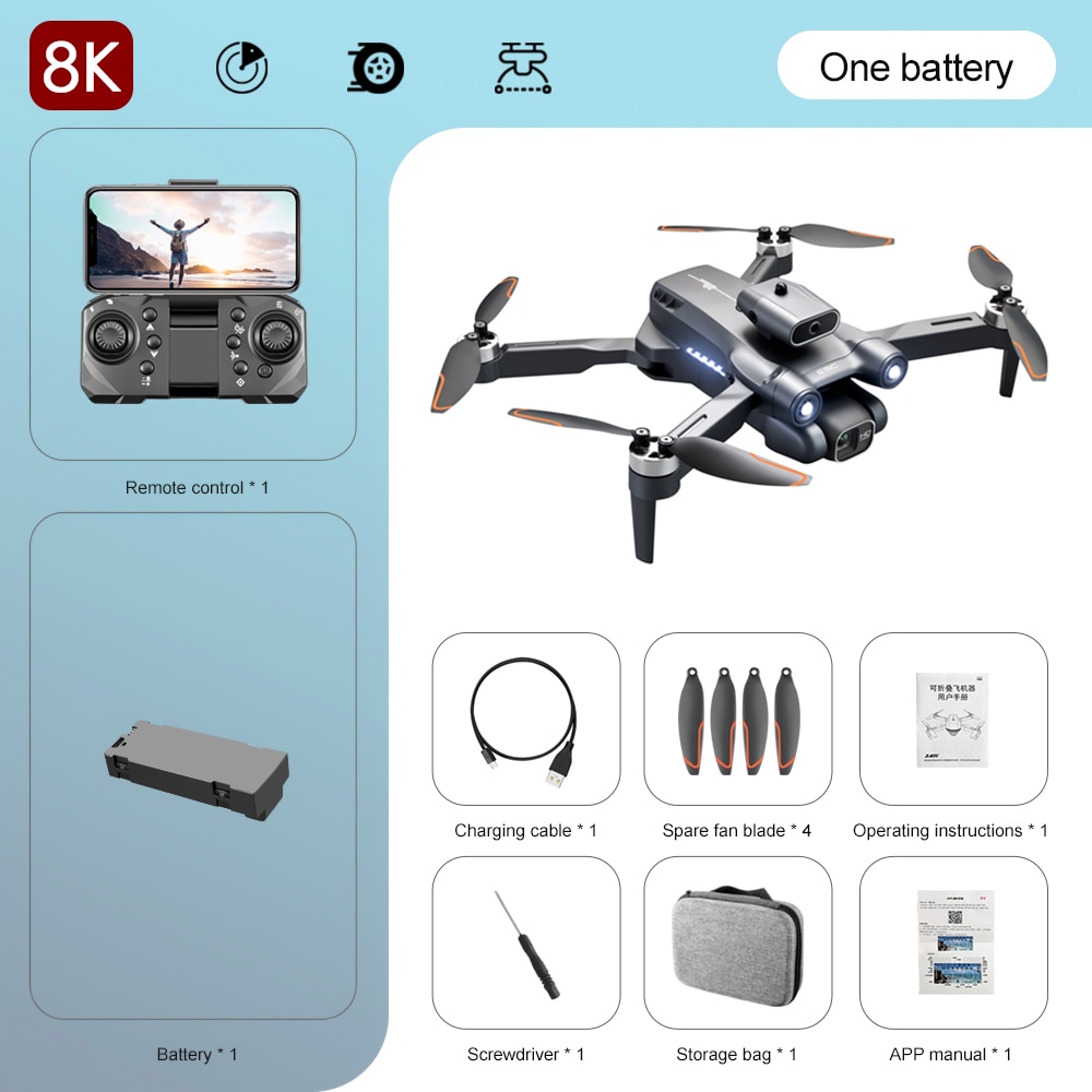 S1S Mini 4k Drone Profesional 8K HD Camera Obstacle Avoidance Aerial Photography Brushless Foldable Quadcopter 3km 2023 New