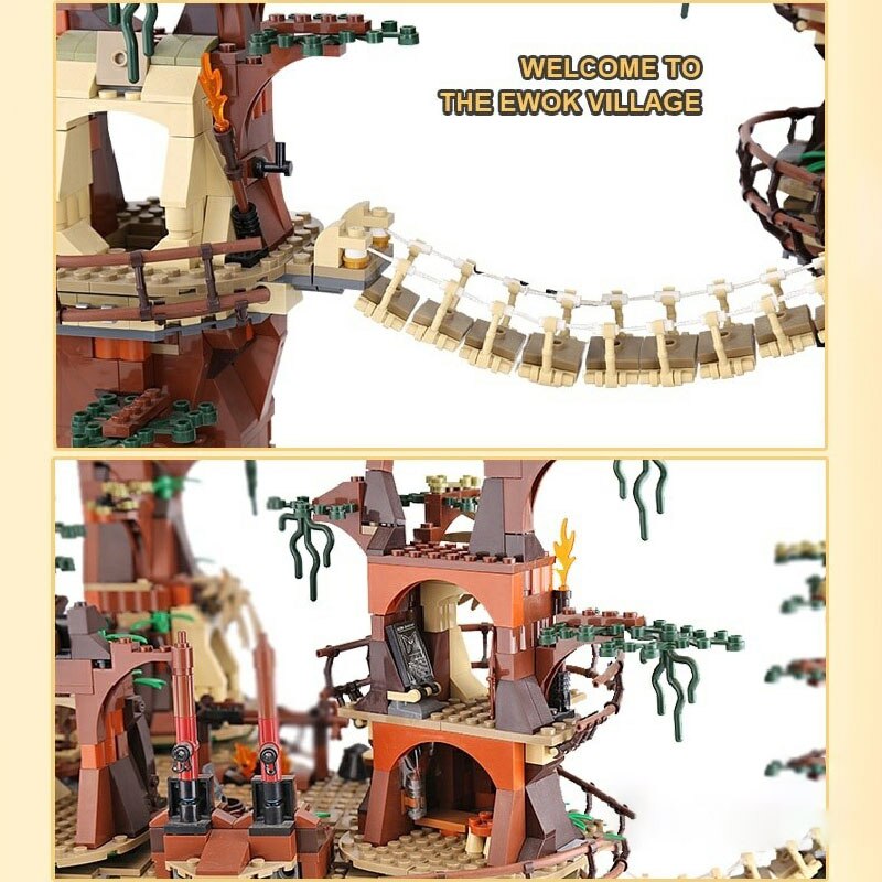 The Ewok Village 1990PCS Building Blocks Bricks Model Toys Kid Birthday Christmas Gifts  Compatible 10236 05047 81049
