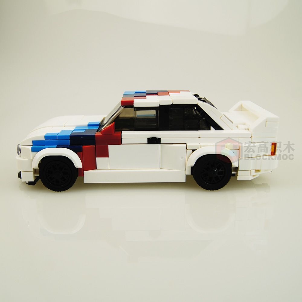MOC Brick Technical Car M1 M3 E30 M4 Racing Sports Car Vehicle Speed Champion Racer Building Blocks Creative Garage Toy For Boys