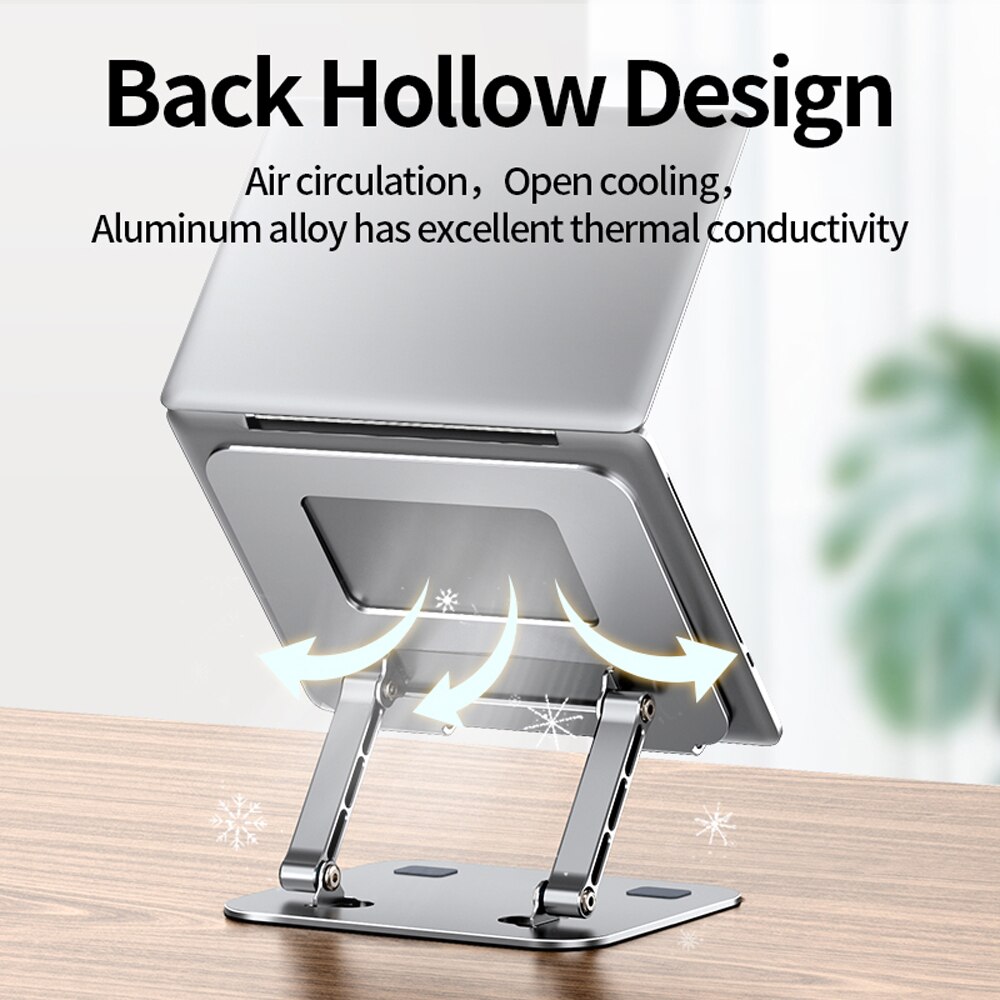 Adjustable Laptop Stand Desk Computer Stand Ergonomic Laptop Riser Holder Compatible with 10-17 Inch Notebook PC Computer