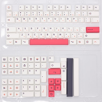 Fendai 118 Keys XDA Profile PBT Keycaps Personalized Japanese Cute Keyboard Keycaps for Mechanical Keyboard Custom Key caps