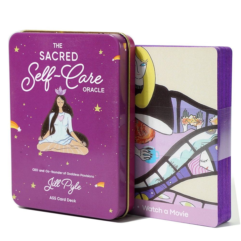 Lunalapin Tarot Luna Lapin Tarot Beginner in a Tin Metal Box High Quality 78 Card Gilded Edge Paper Booklet Based Rider Tarot