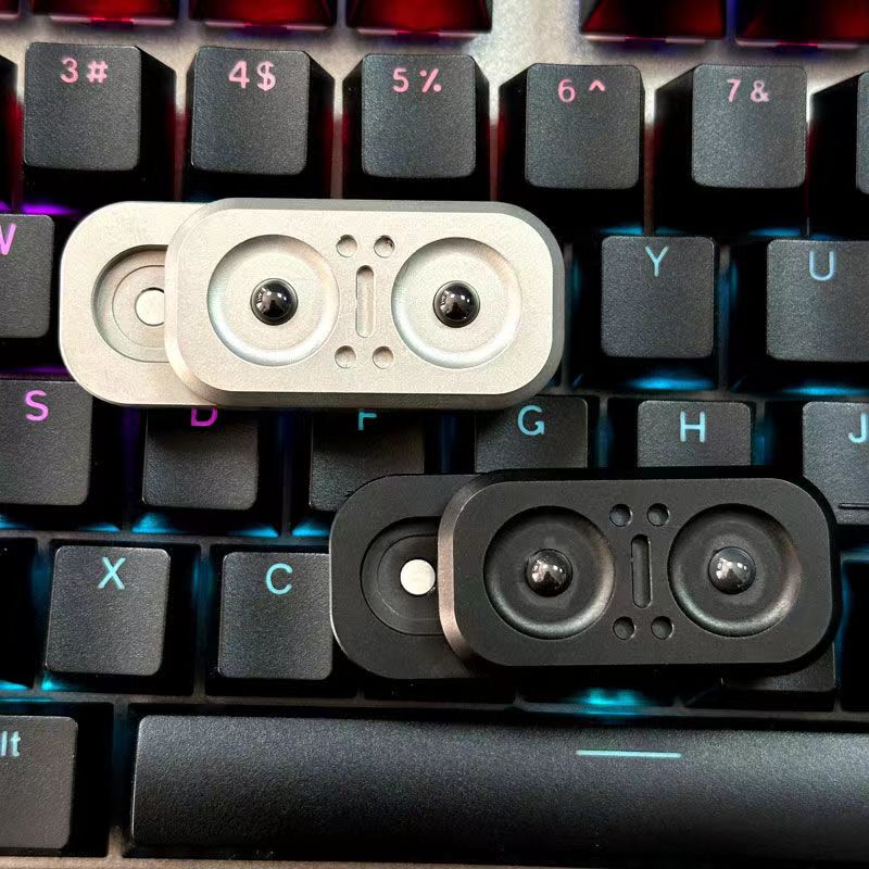 New 2 in 1 Owl Fidget Slider Metal Push Spinner For Adult ADHD Hand Sensory EDC Fidget Toys Office Desk Anxiety Stress Relief