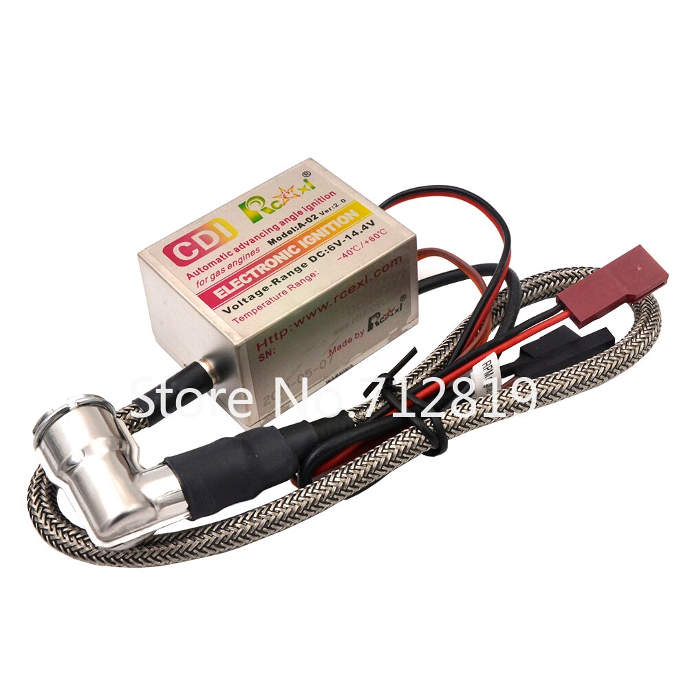Rcexl Ignition CDI CM6-10mm 90 Degree Spark Plug DA DLE Gas Petrol Engine Rc Airplane for DLE20/DLE30/DLE55/CRRCpro GP26R/GP50R