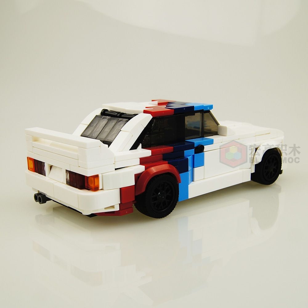 MOC Brick Technical Car M1 M3 E30 M4 Racing Sports Car Vehicle Speed Champion Racer Building Blocks Creative Garage Toy For Boys