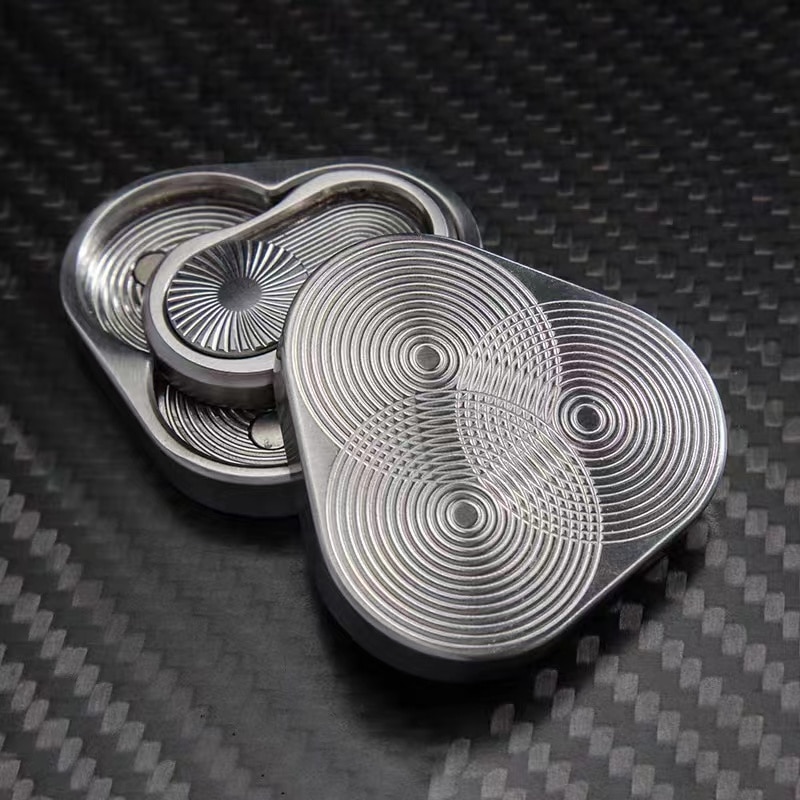 Magnetic Fidget Slider Adult EDC Metal Rotary  Fidget Toy ADHD Hand Spinner Autism Sensory Toys Anxiety Stress Relief Adult Gift