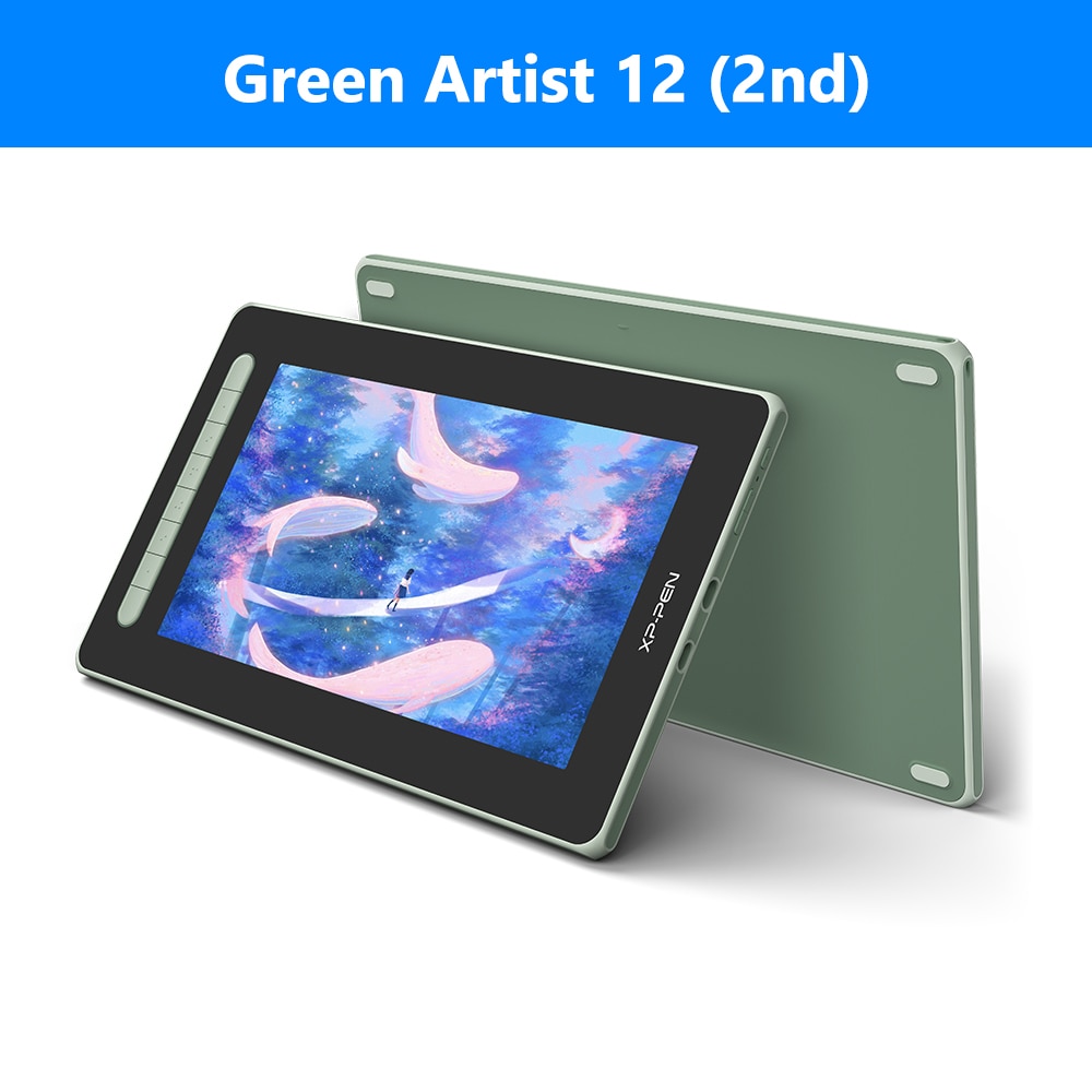 XPPen Artist 12 2nd Gen Graphic Tablet Monitor with 127% sRGB 8 Shortcut Keys 11.9 Inch Pen Display Support Android Windows Mac