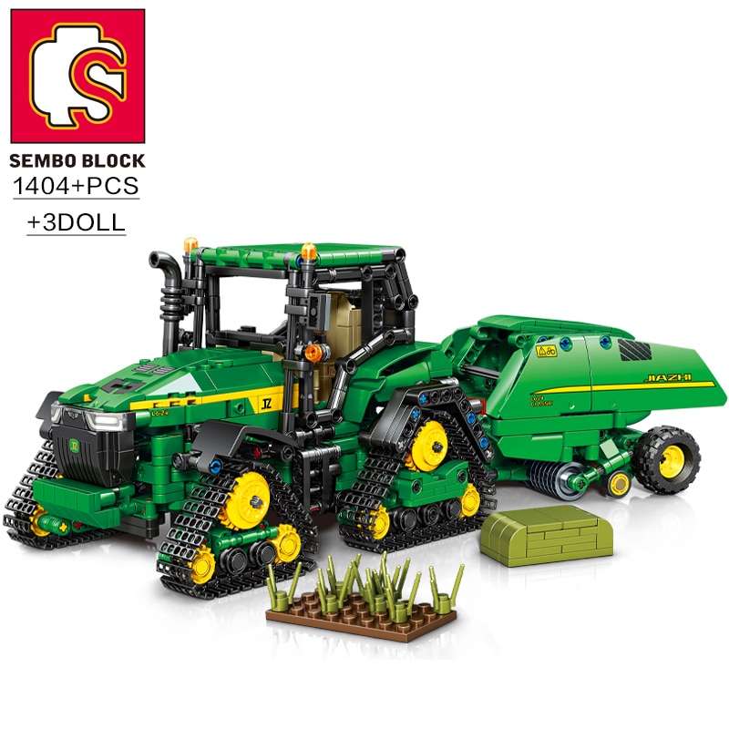 SEMBO BLOCK TECHNICAL City Remote Control RC Car Compatible MOC Building Blocks RC farmer Car Bricks Children Boys Gifts Toys