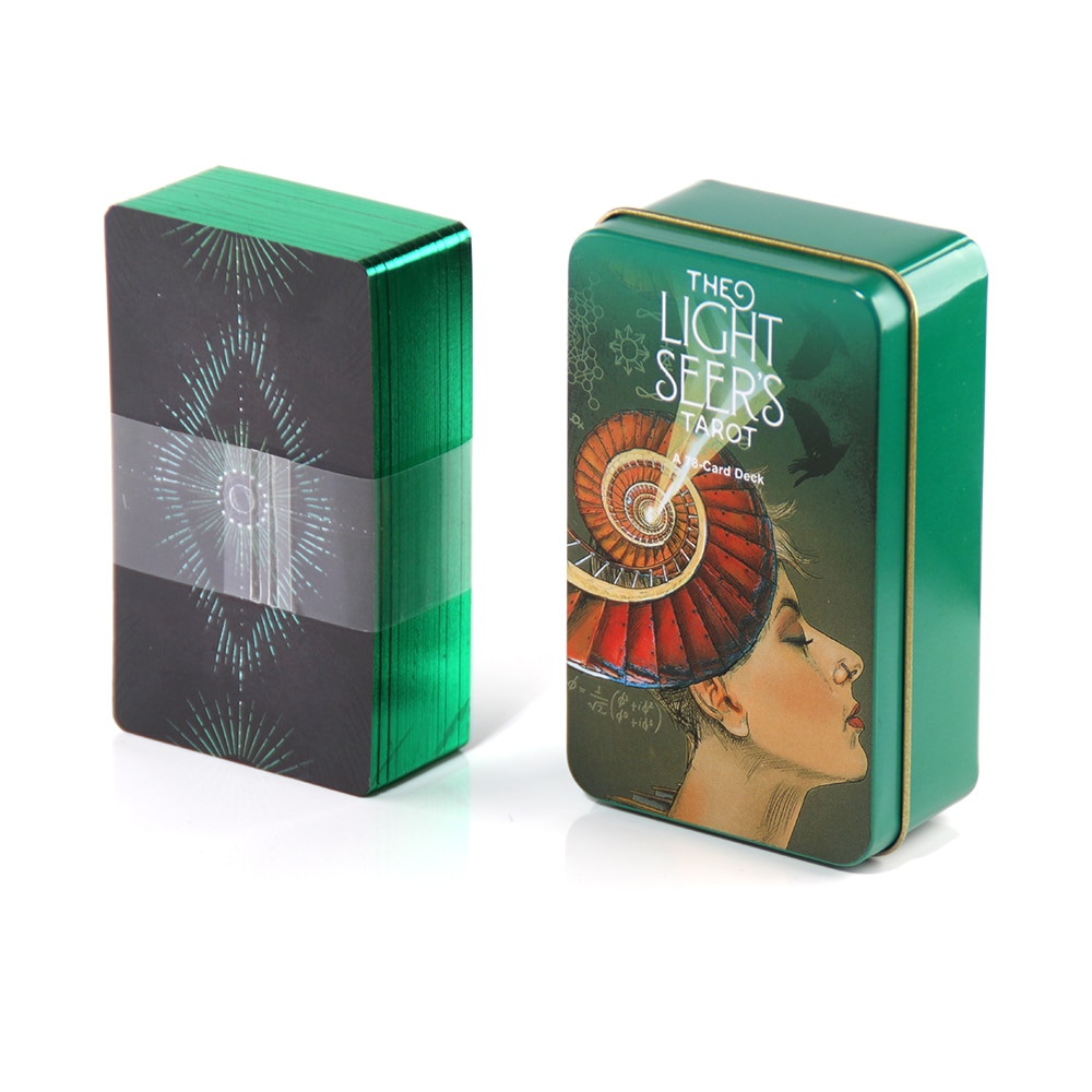 Lunalapin Tarot Luna Lapin Tarot Beginner in a Tin Metal Box High Quality 78 Card Gilded Edge Paper Booklet Based Rider Tarot