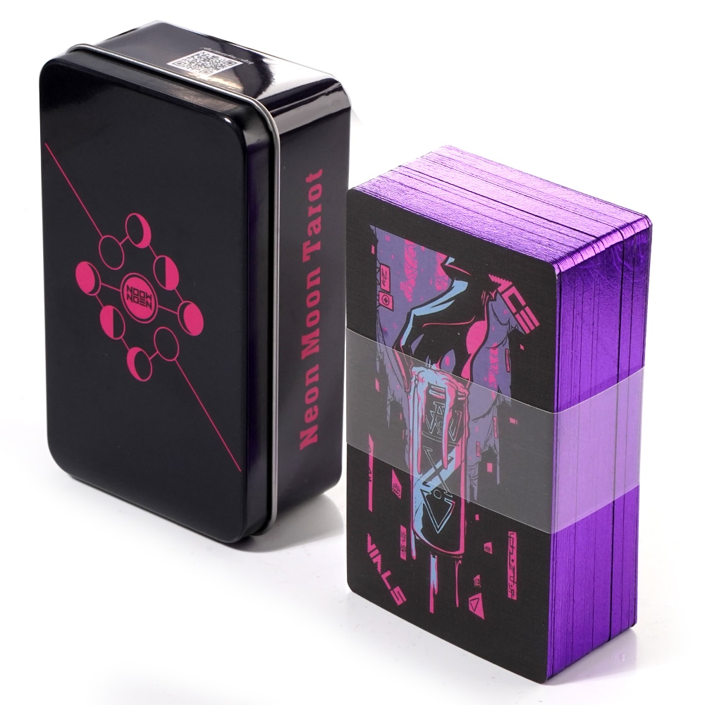 Lunalapin Tarot Luna Lapin Tarot Beginner in a Tin Metal Box High Quality 78 Card Gilded Edge Paper Booklet Based Rider Tarot